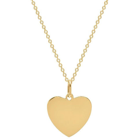 caitlin nicole jewelry 14k gold heart charm necklace