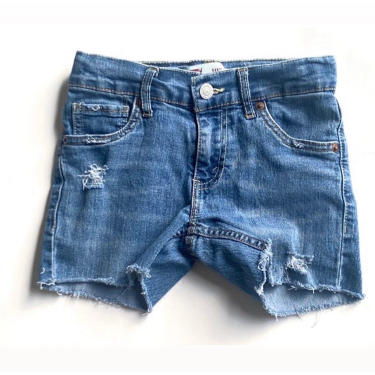 vintage levi's distressed denim cut-offs | size 8