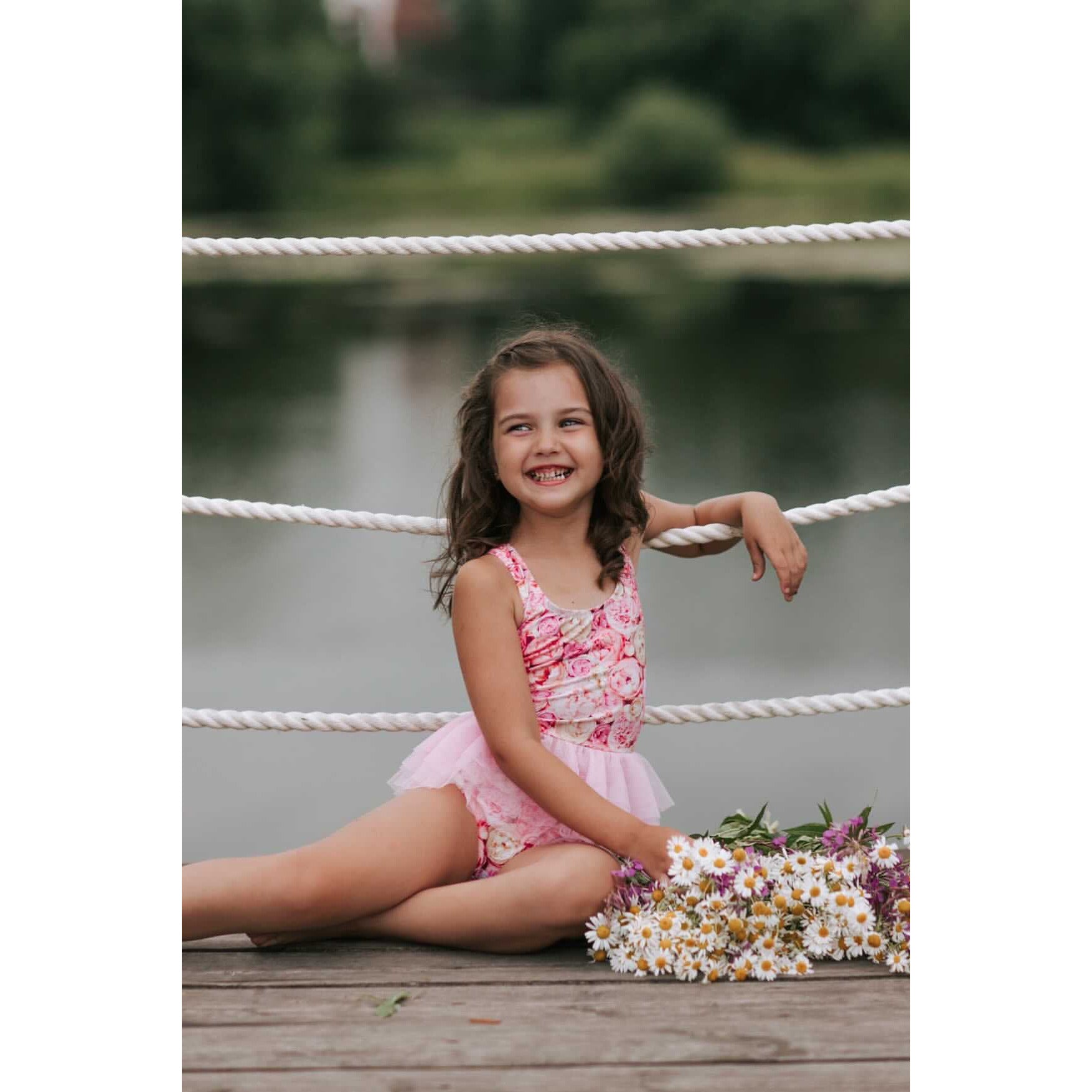 isabelle tutu swimsuit in antique rose