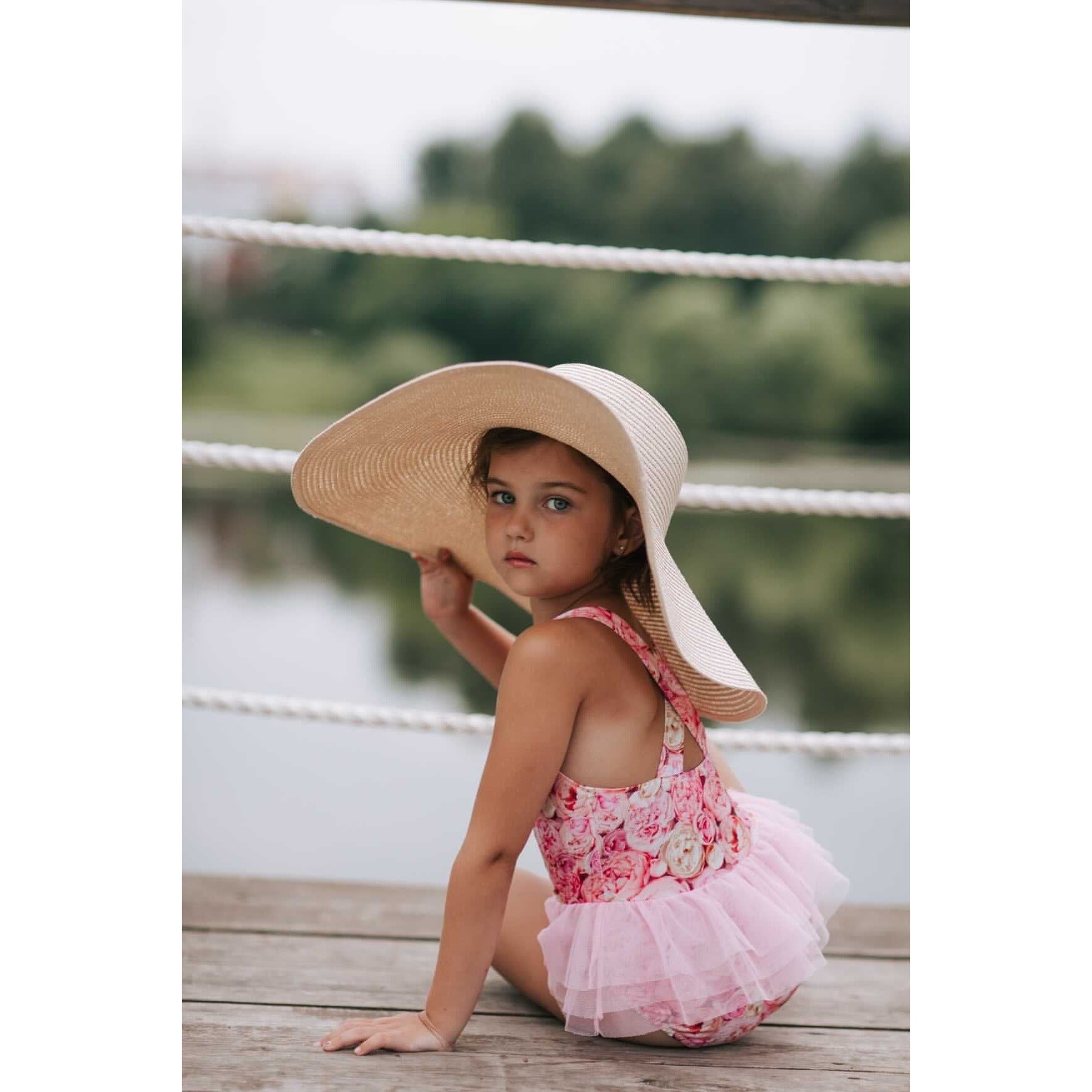 isabelle tutu swimsuit in antique rose