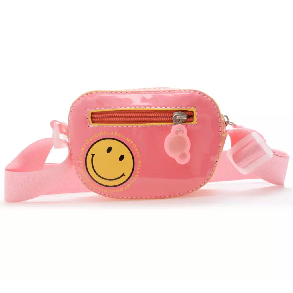 smiley messenger bag
