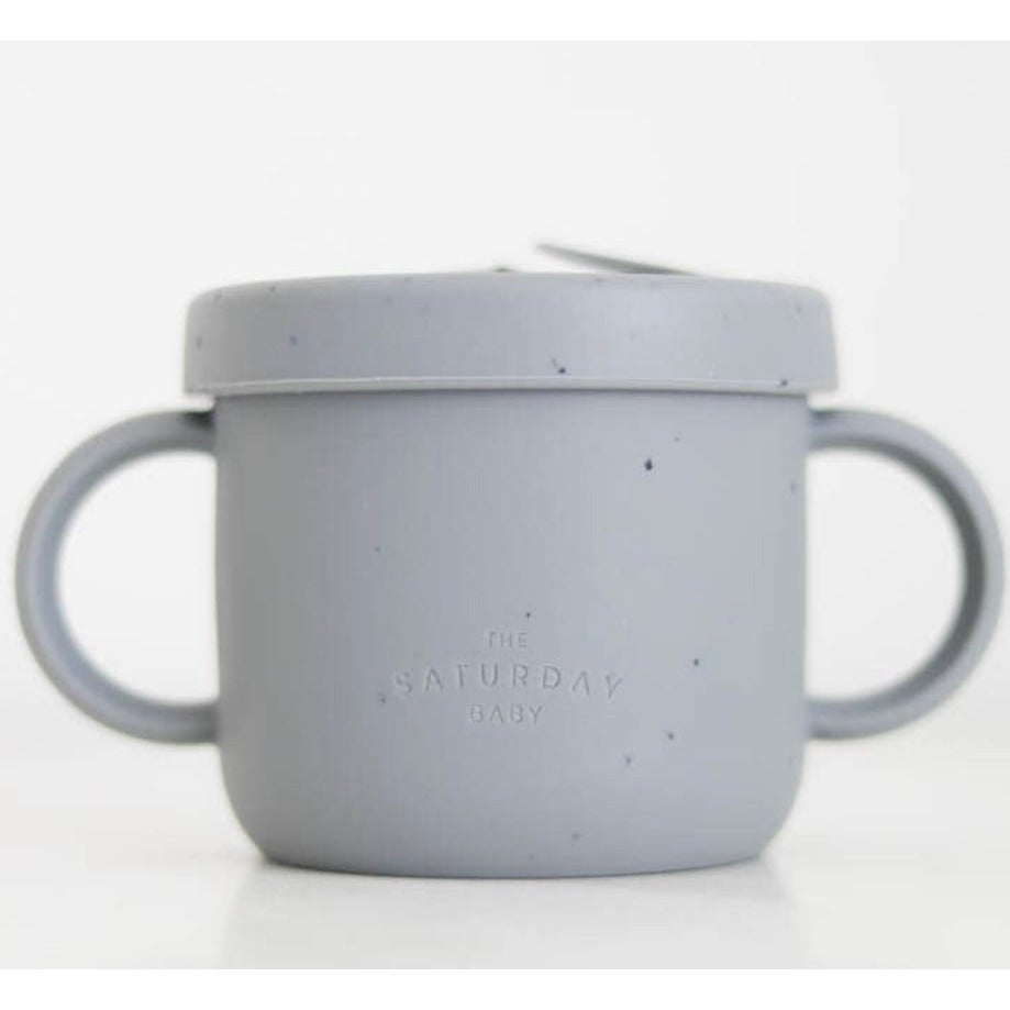silicone snack cup | sky speckled