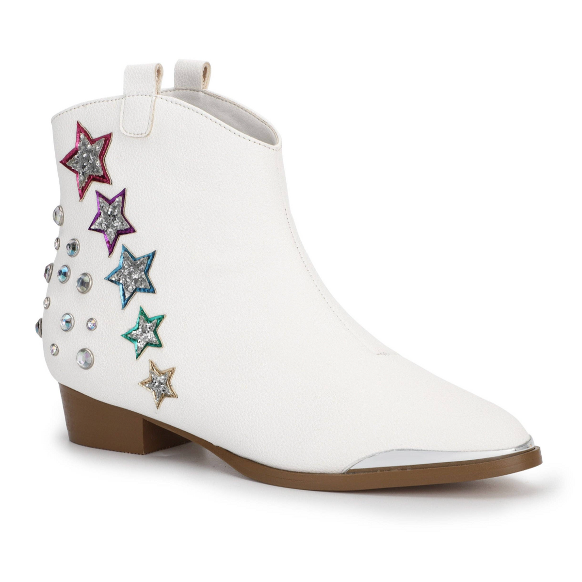 miss dallas shooting star boot | metallic star