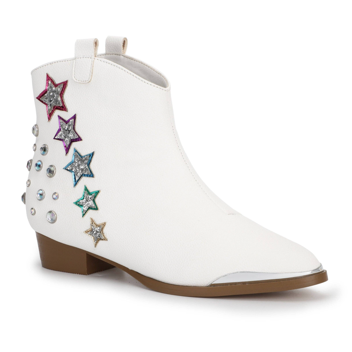 miss dallas shooting star boot | metallic star