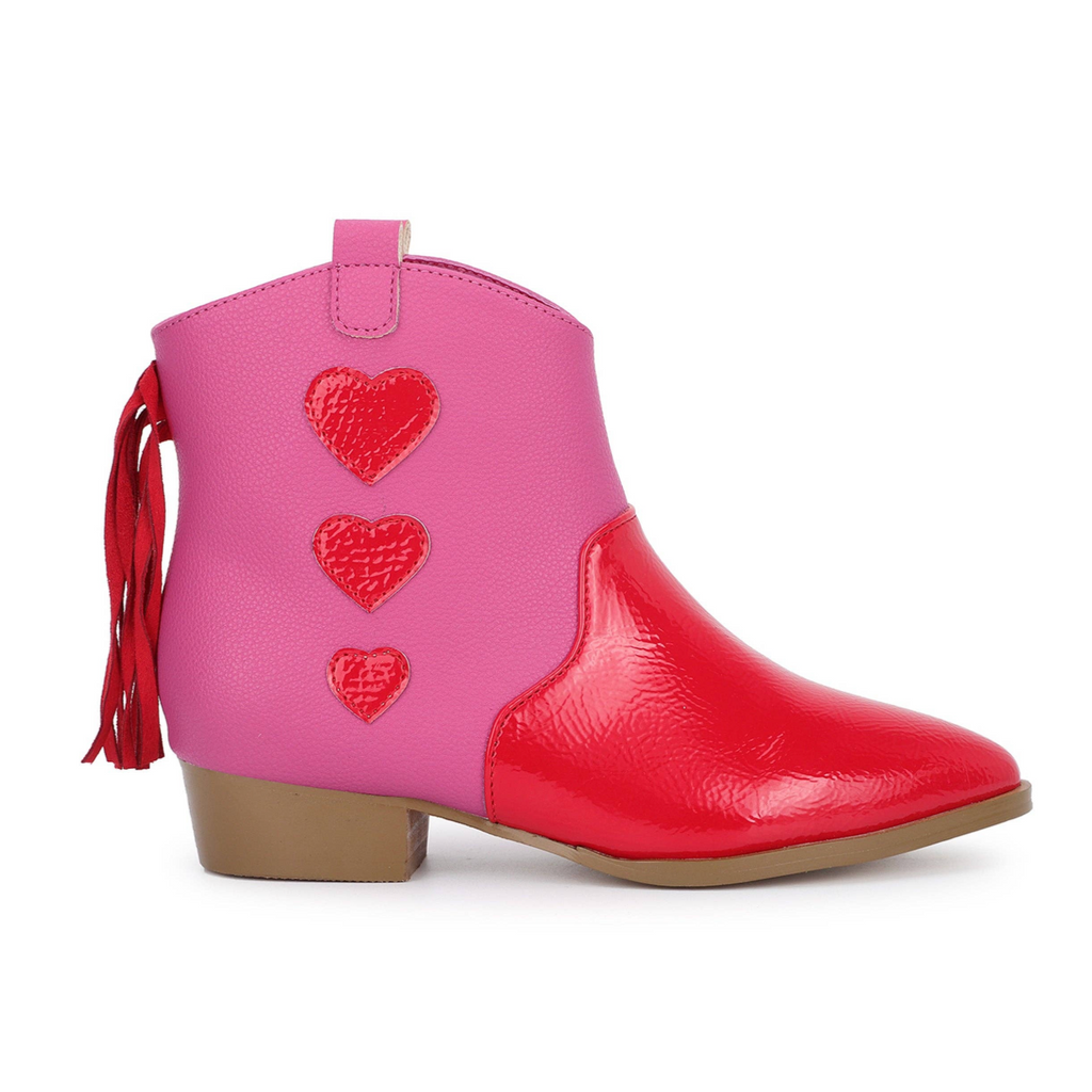 miss dallas heart boot | pink