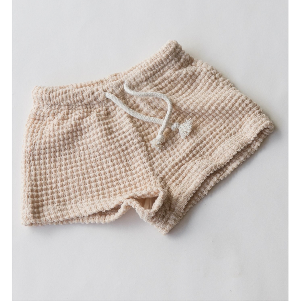 raised by water kids lounge shorts in conch