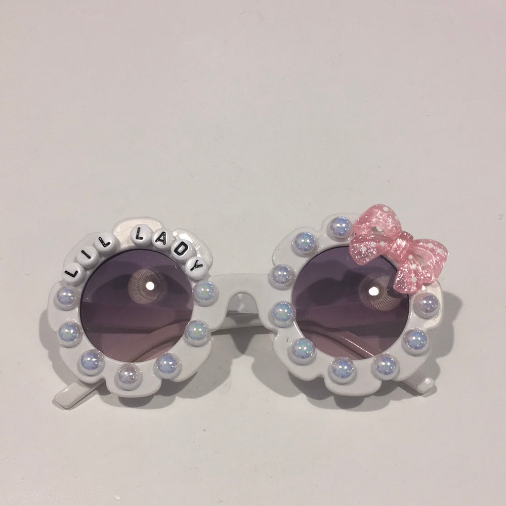 Lil lady pink bow sunglasses