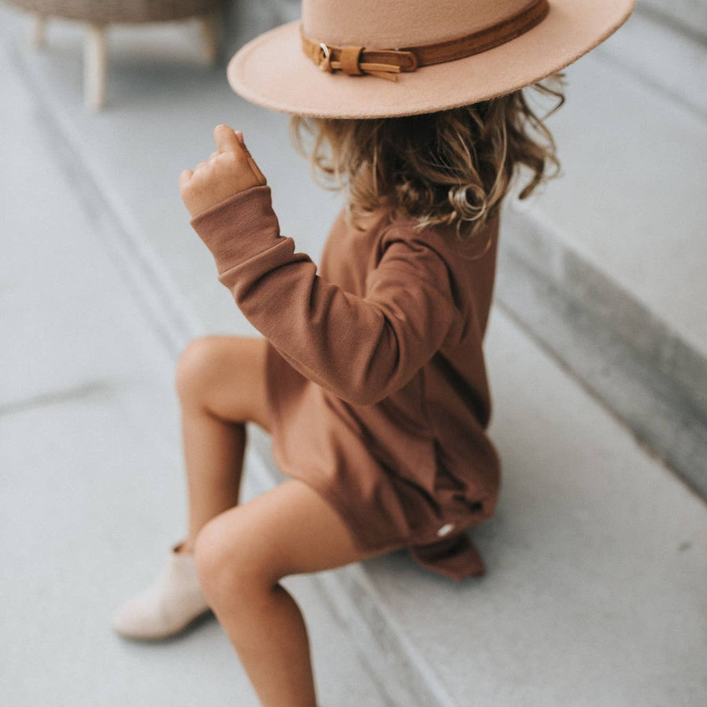 wild design labs kids hat in tan