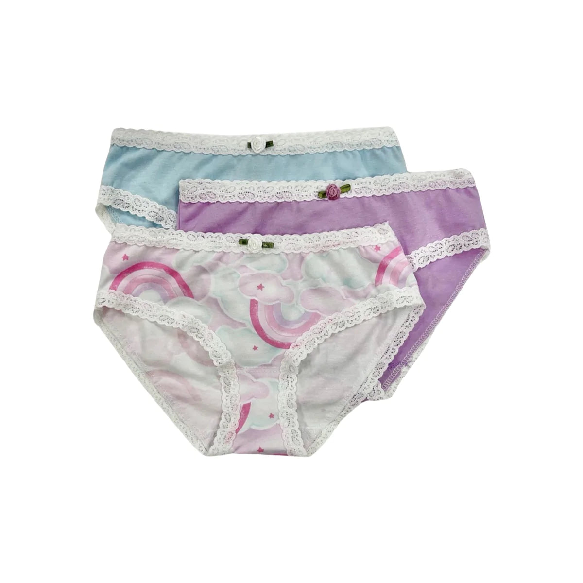 girls underwear set in rainbow