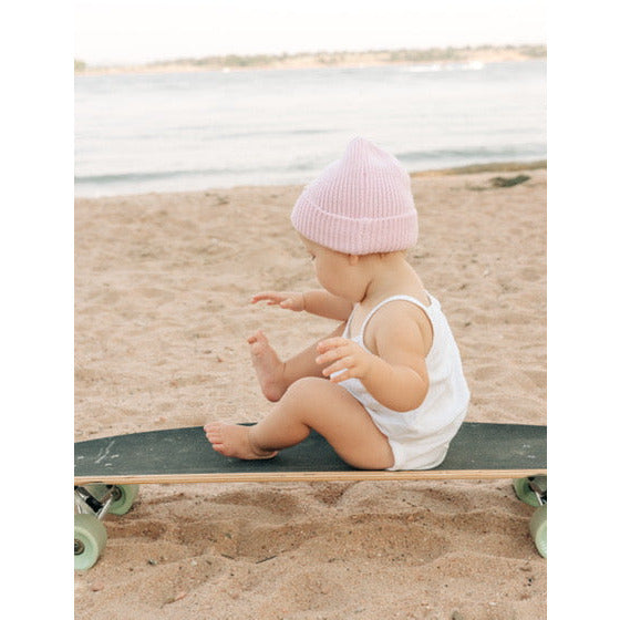 the cru cuffed beanie in petal
