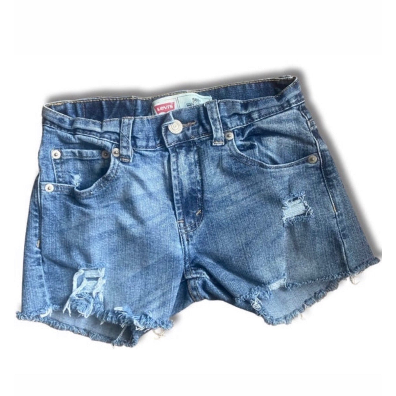 vintage levi's distressed denim cut-offs | size 8