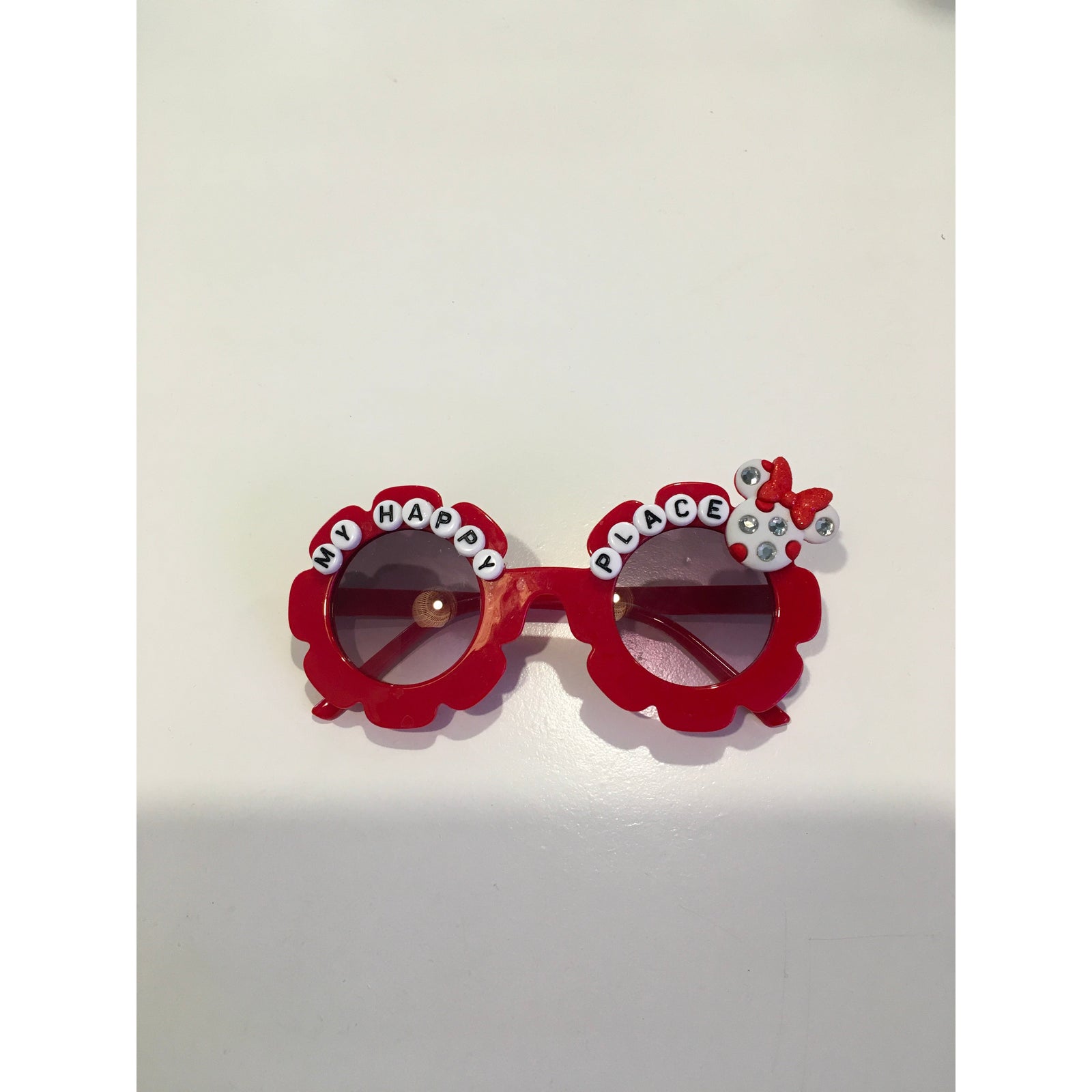 My happy place sunglasses in red