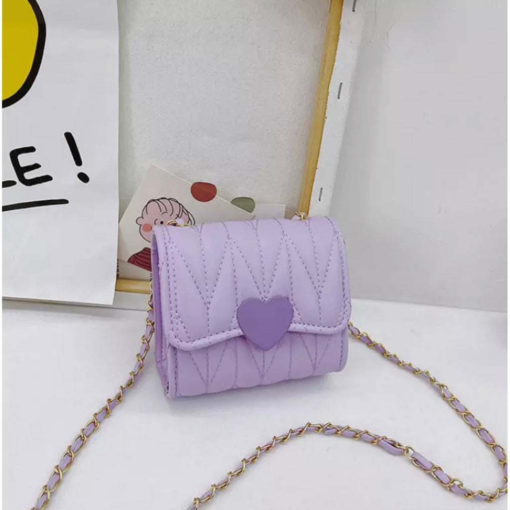 purple heart mini purse