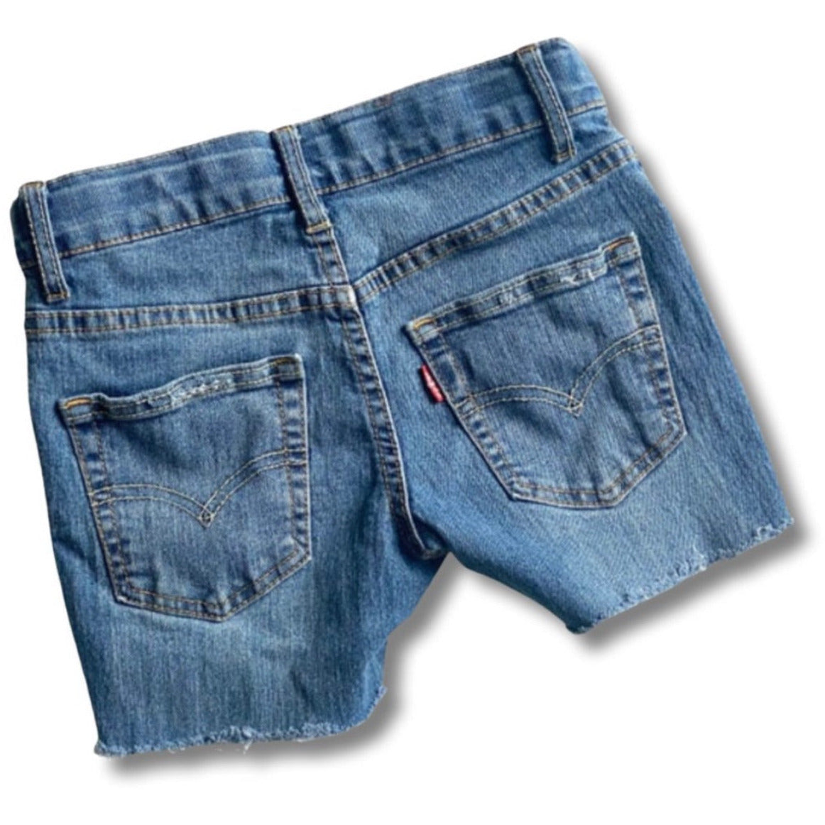 vintage levi's distressed denim cut-offs | size 8