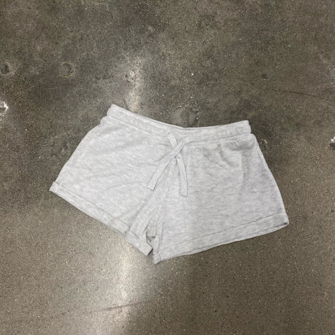 brushed heather hacci shorts in oatmeal