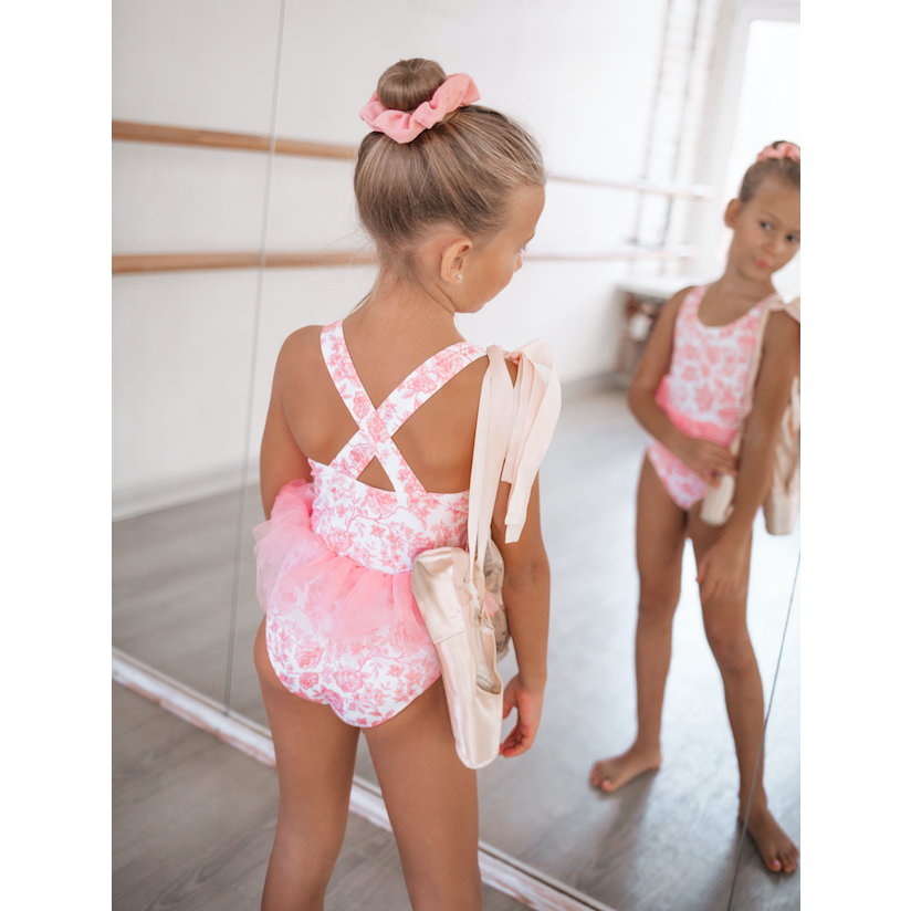 isabelle tutu swimsuit in antique rose
