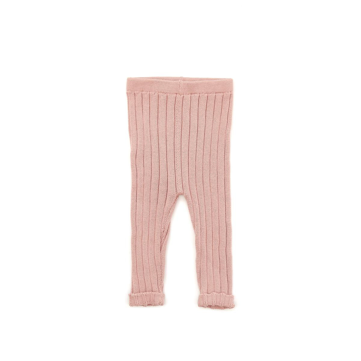 knit legging in dusty rose