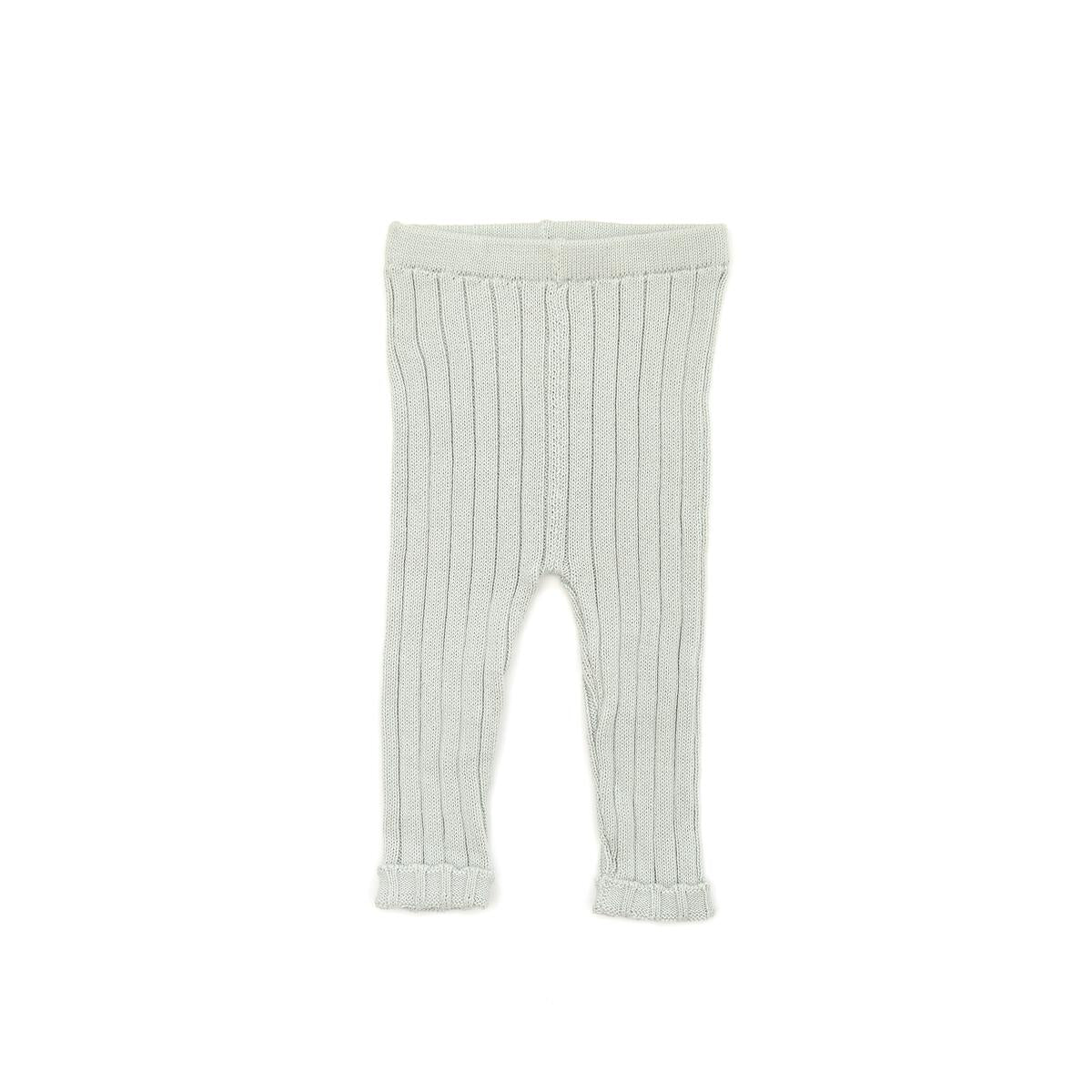 knit legging in light blue