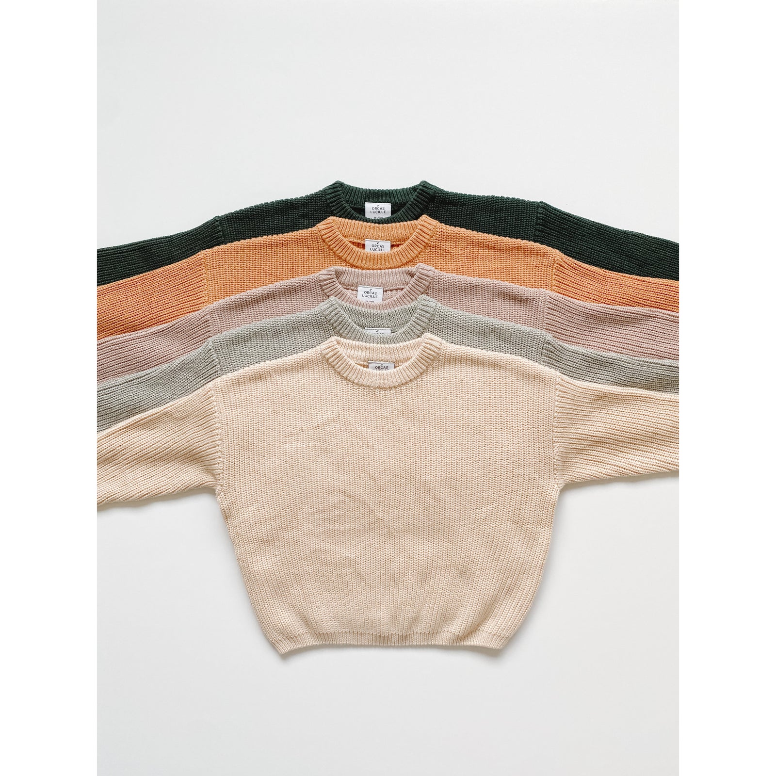 knit pullover in taupe