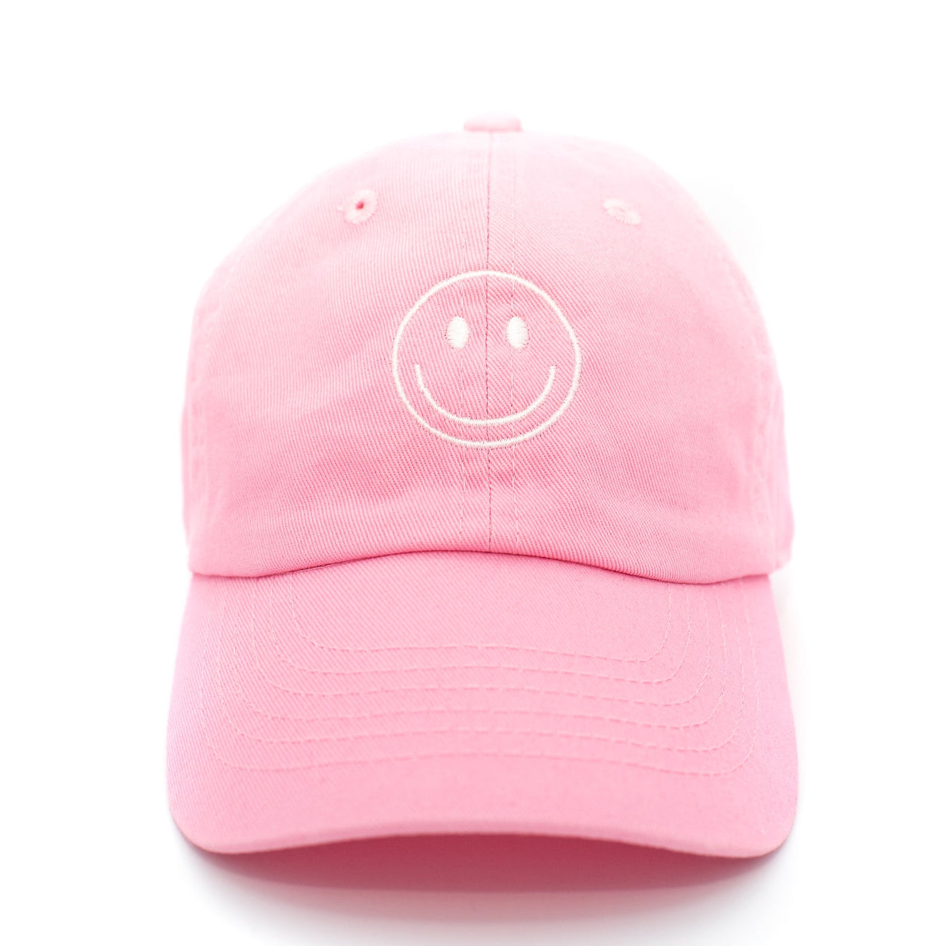 light pink smiley face hat