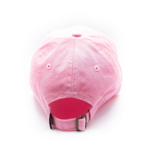 light pink terry heart hat