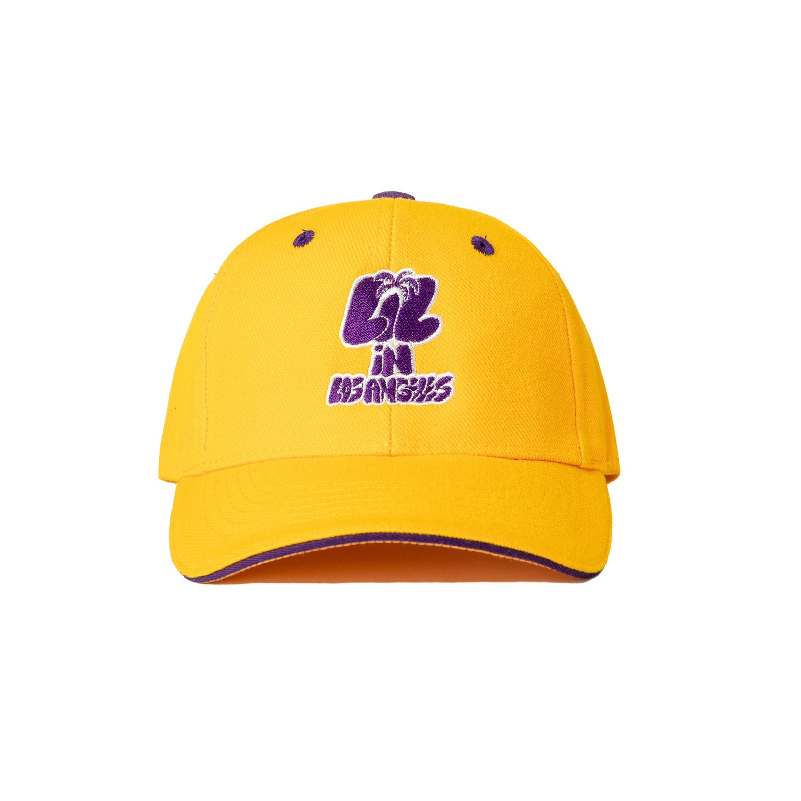 lil in los angeles logo hat in yellow