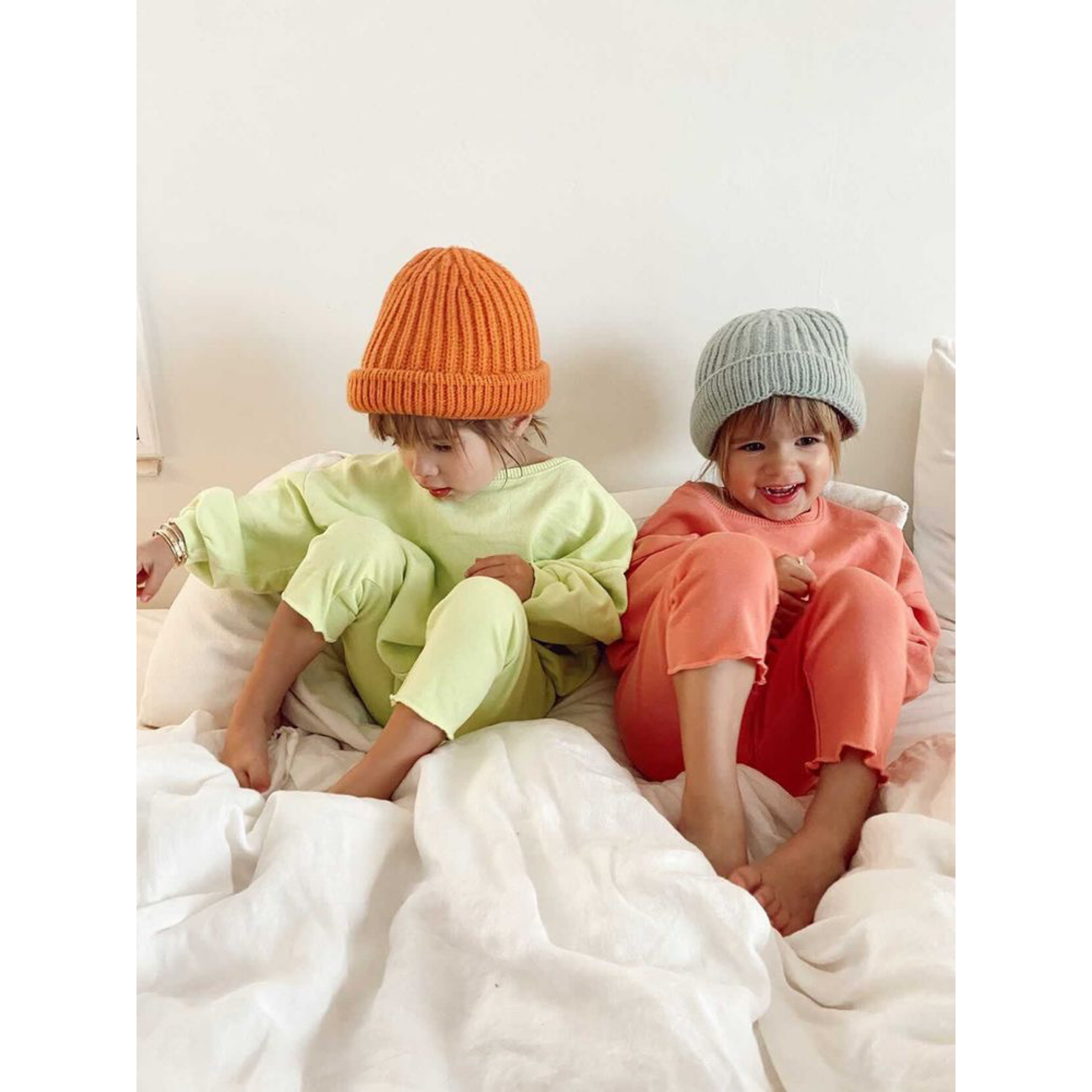 lime crewneck lounge set