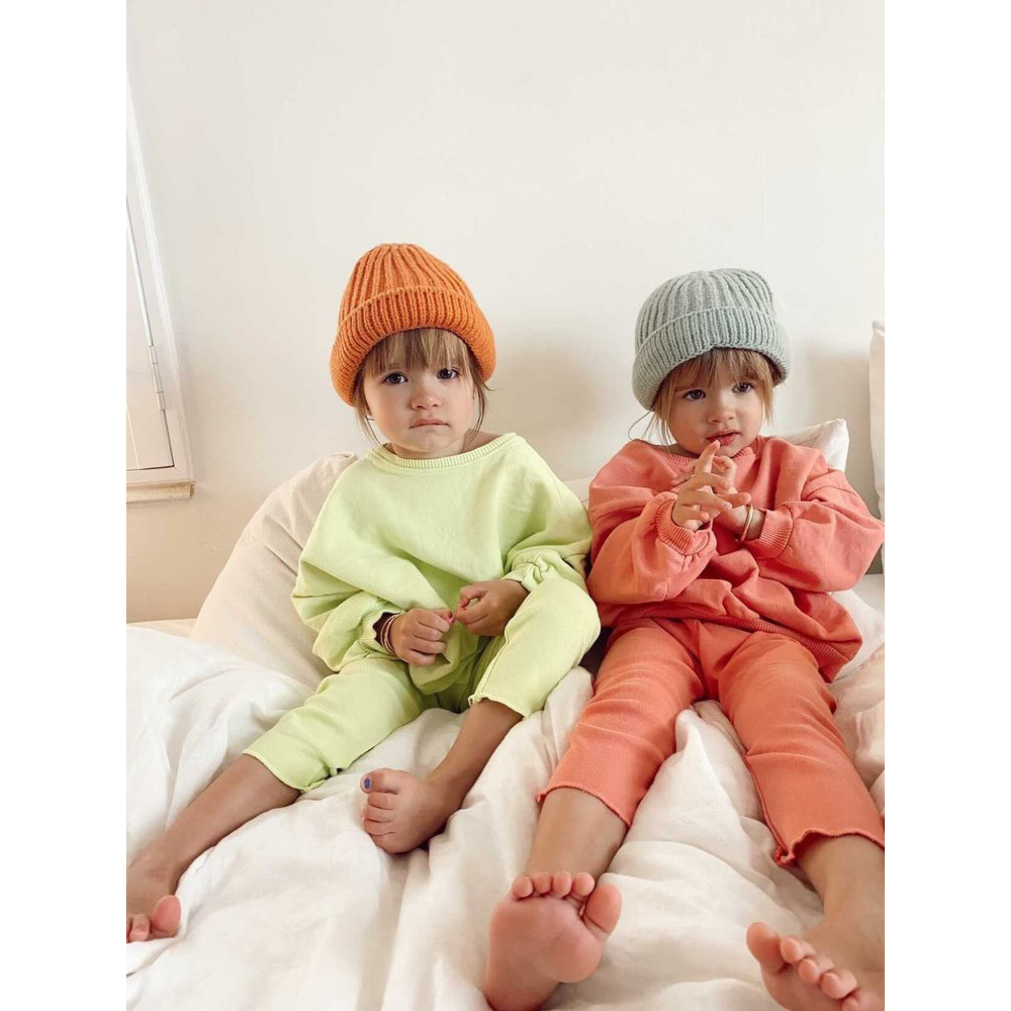lime crewneck lounge set