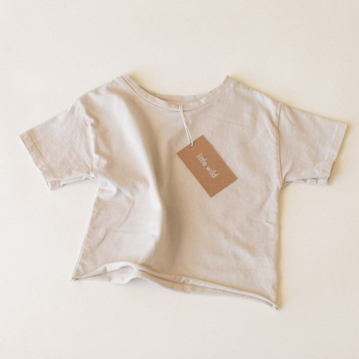 the boxy tee in sand