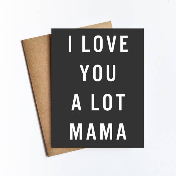 live love studio i love you a lot mama card