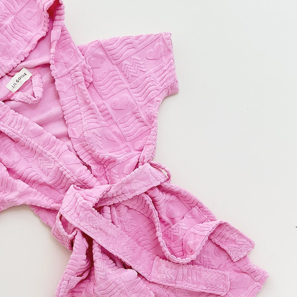 lolly beach robe in cotton candy