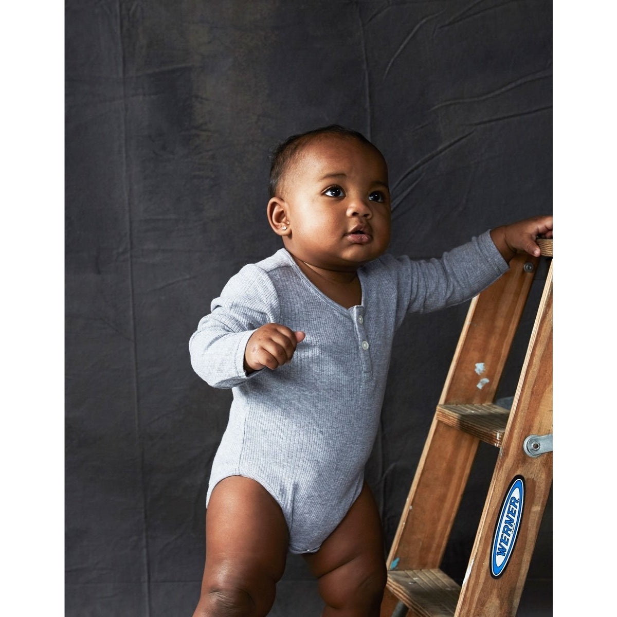 long sleeve henley onesie