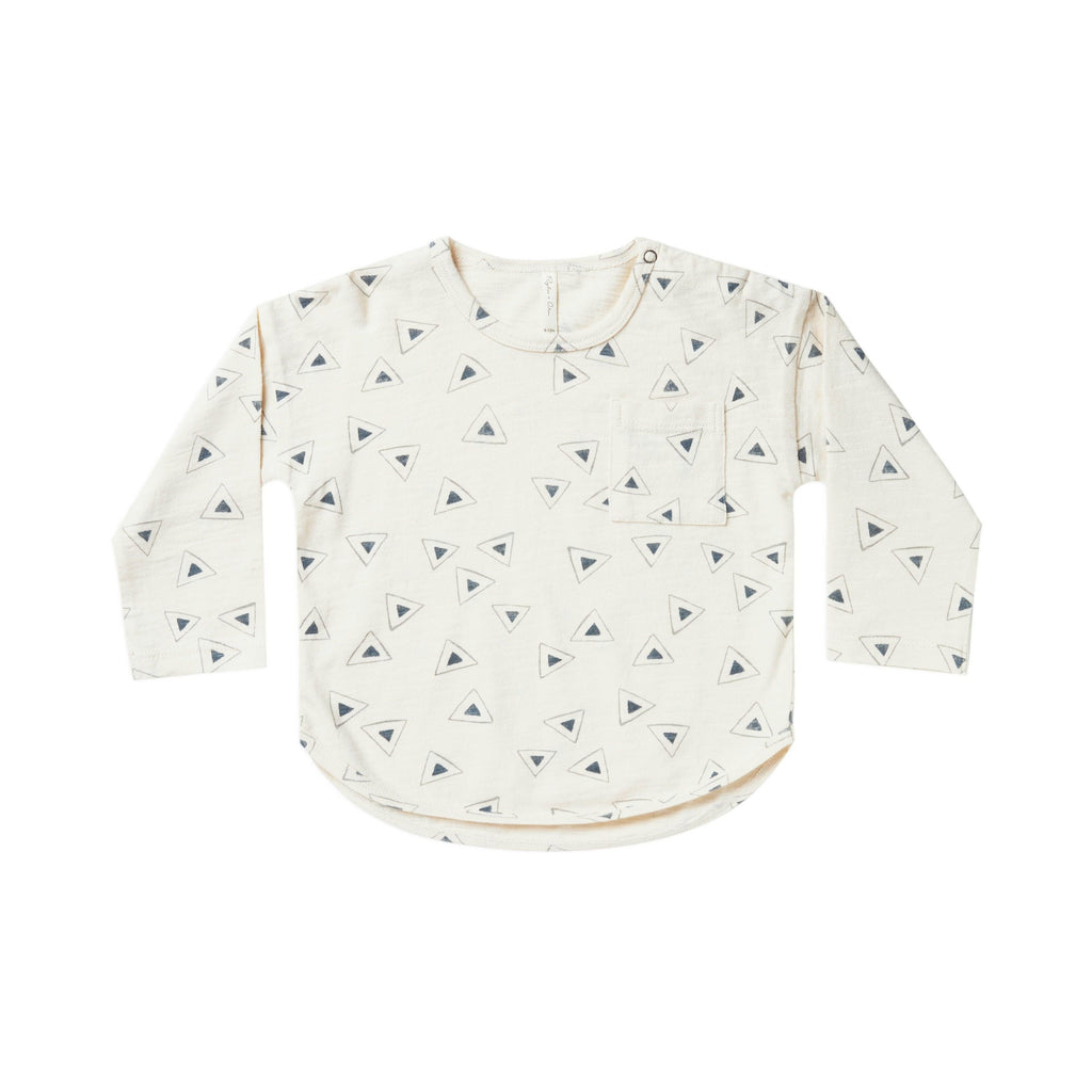 long sleeve tee in geo