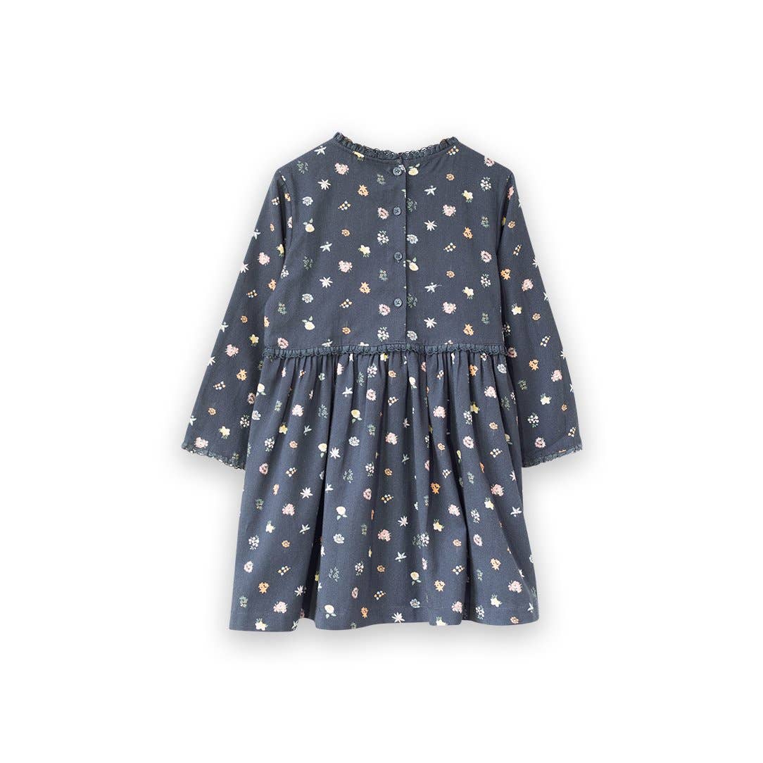 lulu dress in navy floral
