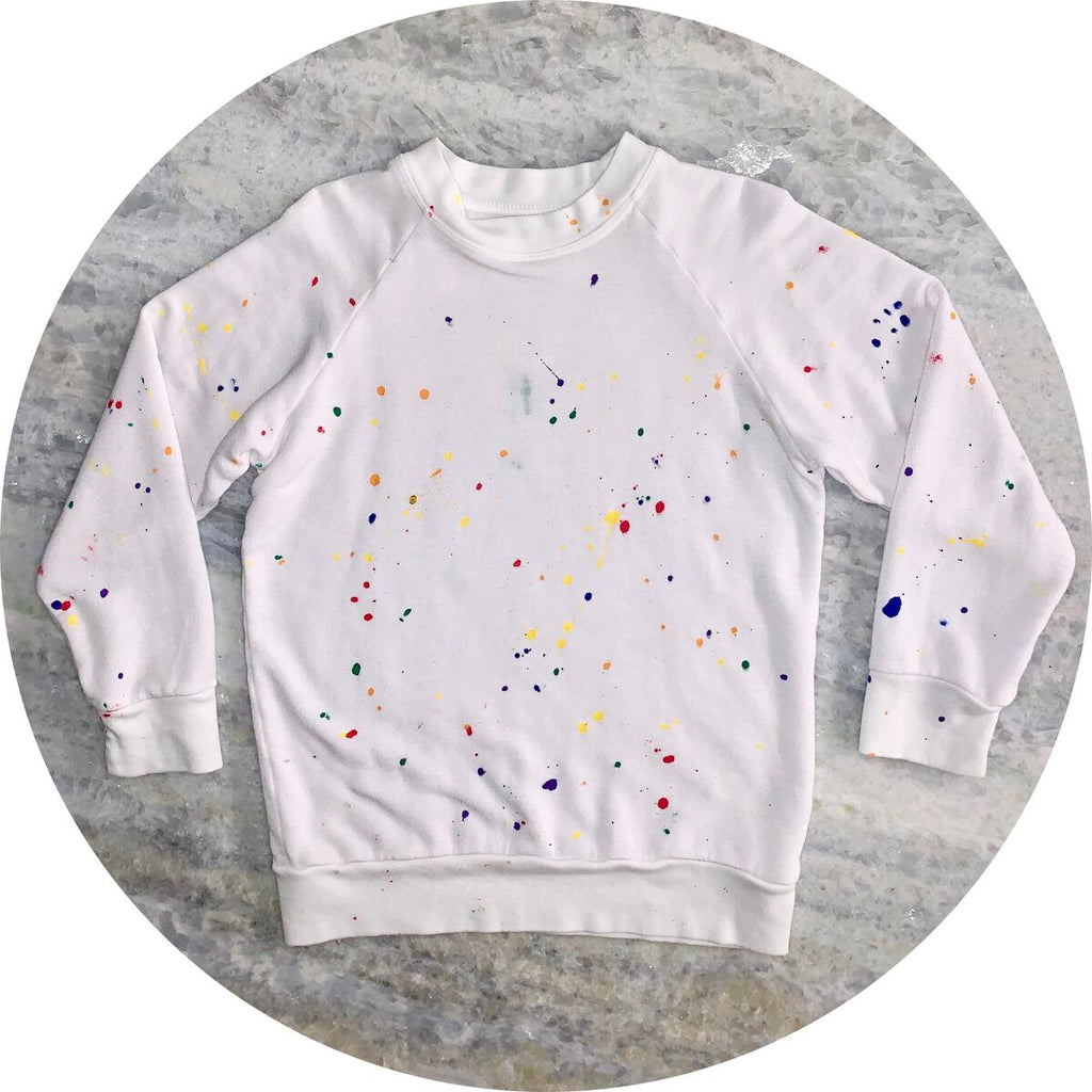 mellow raglan in rainbow mist