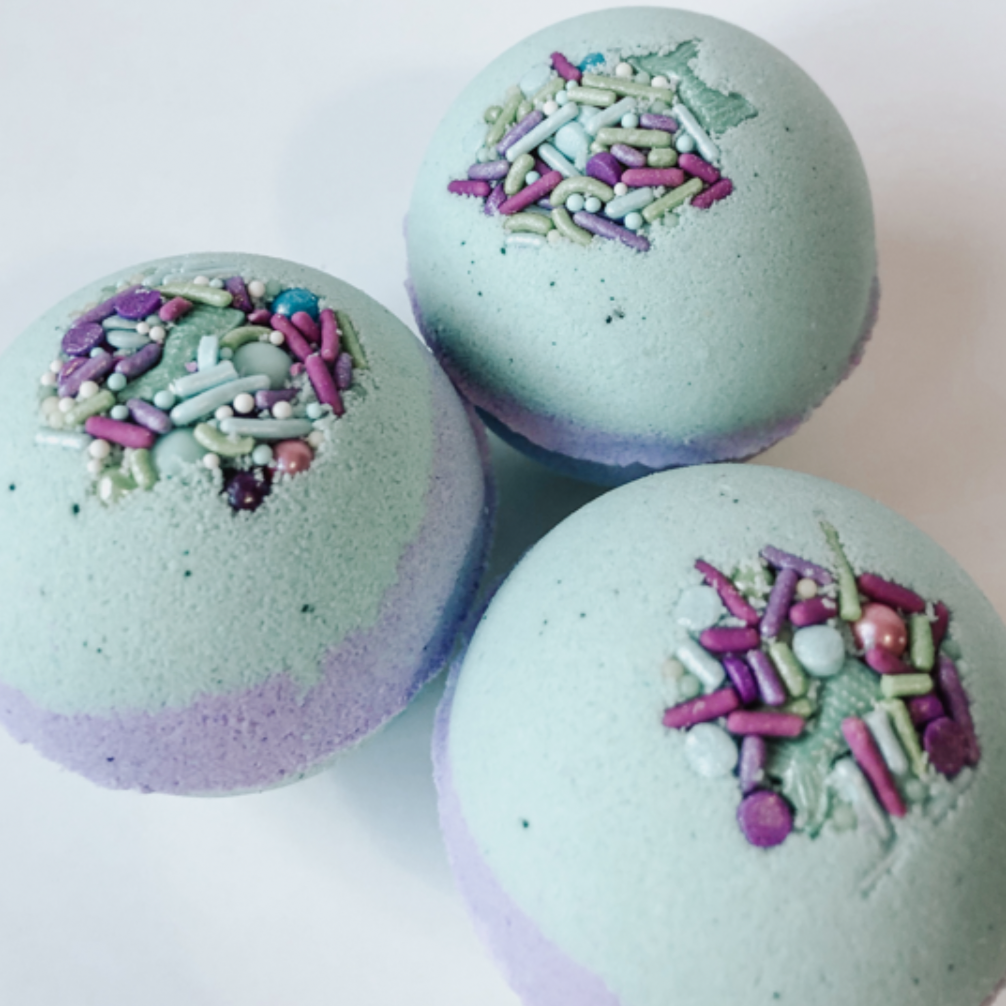 mermaid bubble bath bomb