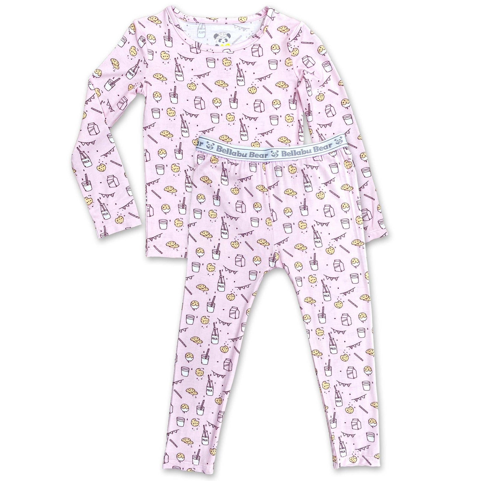 milk n cookies bamboo pajamas in pink