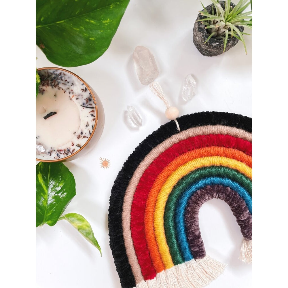 multicolor wall rainbow