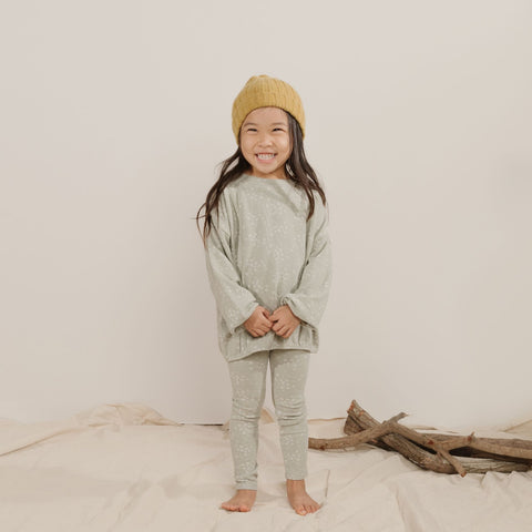 knit leggings in meadow