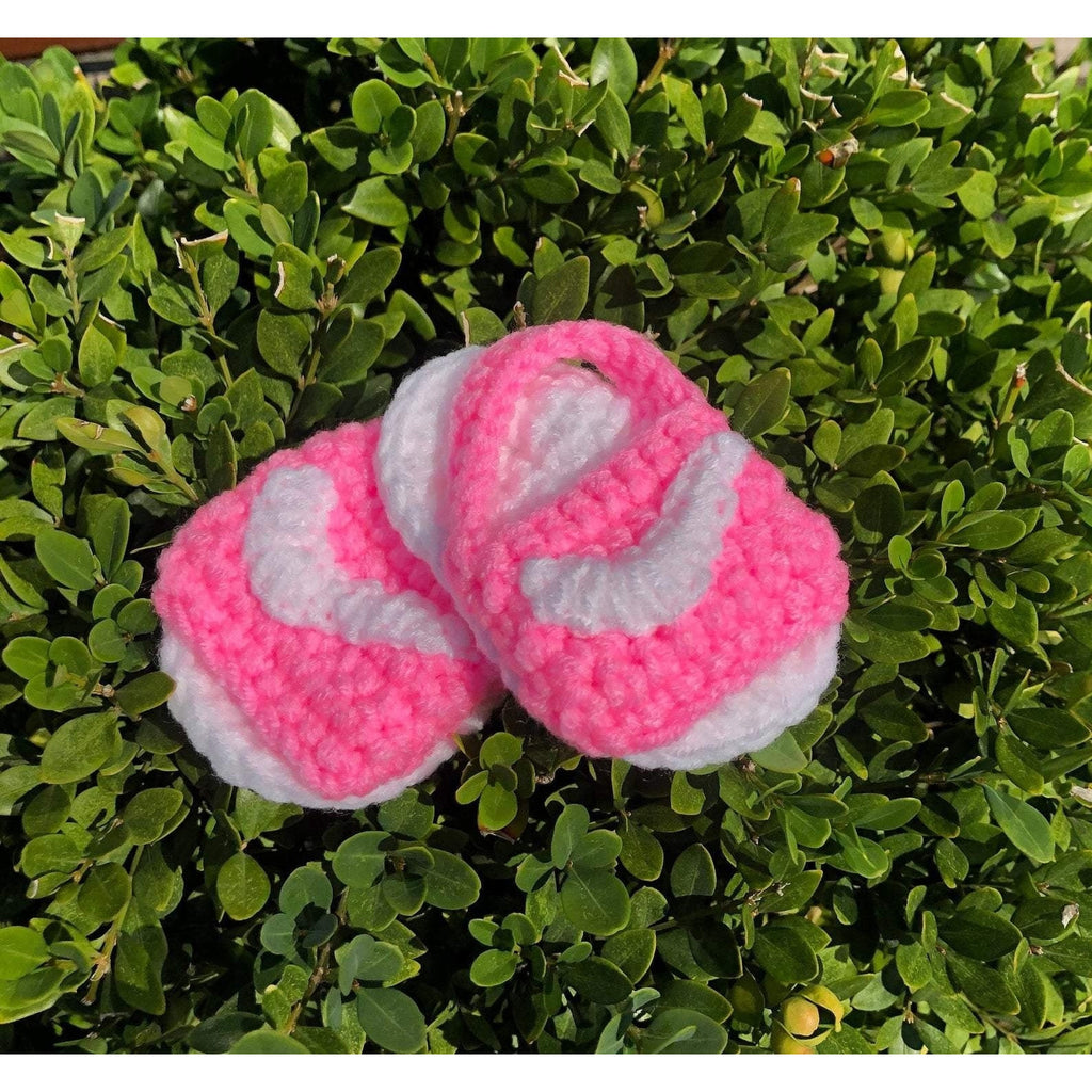 “nike slide” knitted bootie in pink