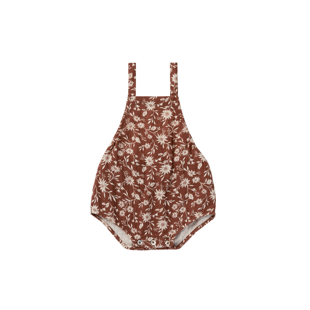 nora romper in wild floral