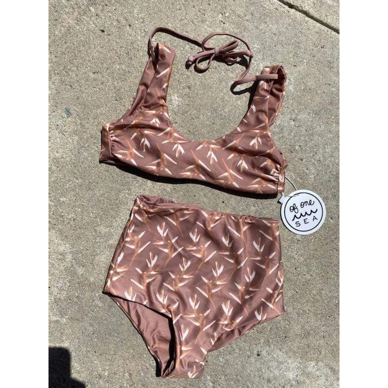 Girl's Bikini Separates in Torch Ginger Red Dirt