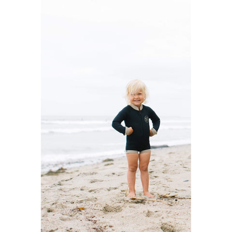 Kid's Natural Rubber Wetsuit in Long Sleeve Spring Suit