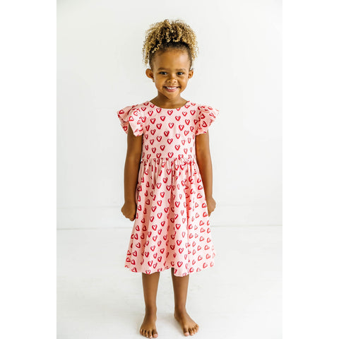olivia dress in happy hearts