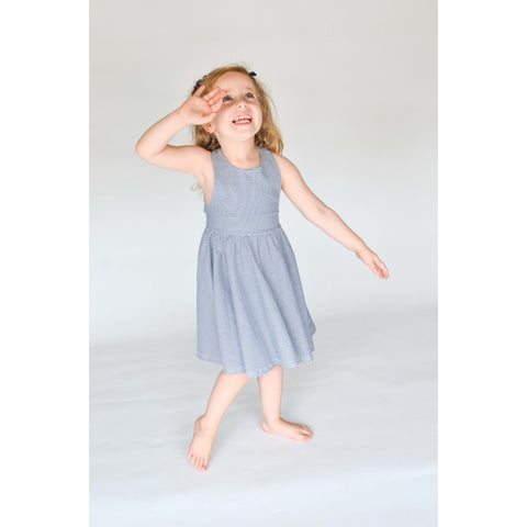 olliejay navy stripe tank dress