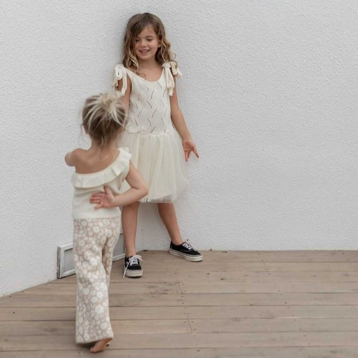 one strap knit tank in butter