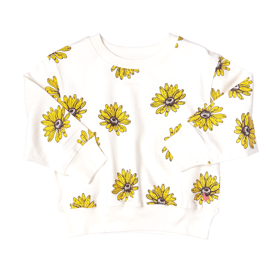 floating daisies sweatshirt