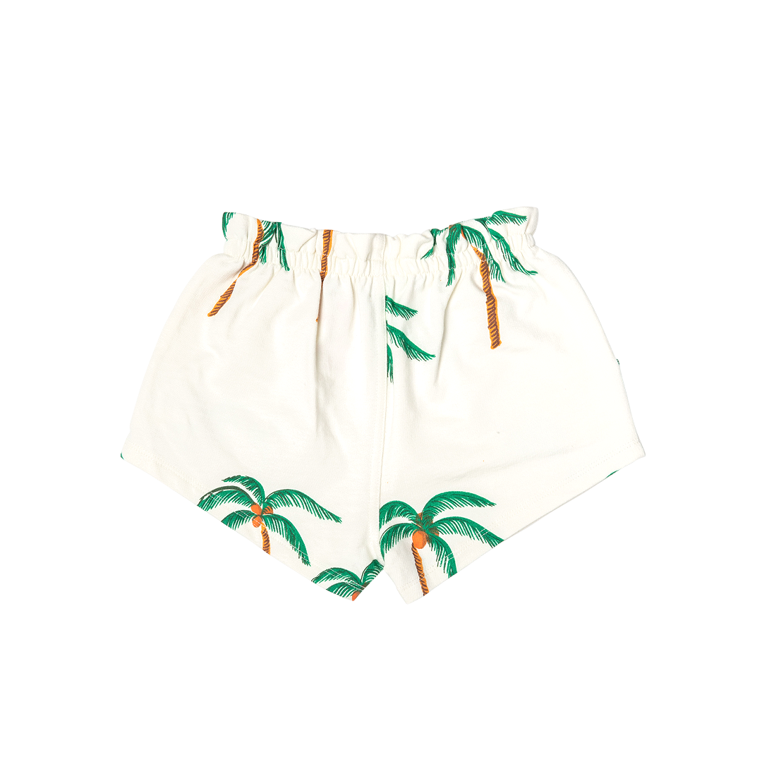 theodore shorts | cream palm trees