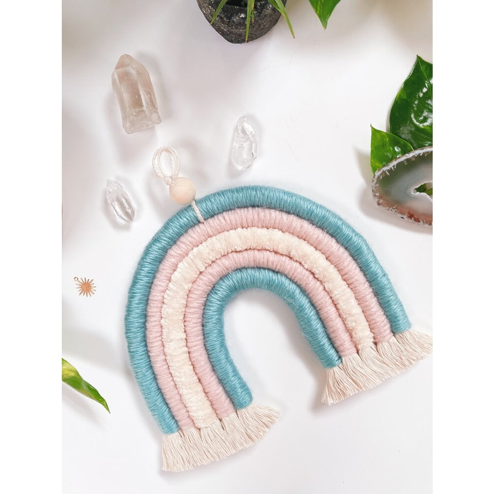 pastel wall rainbow