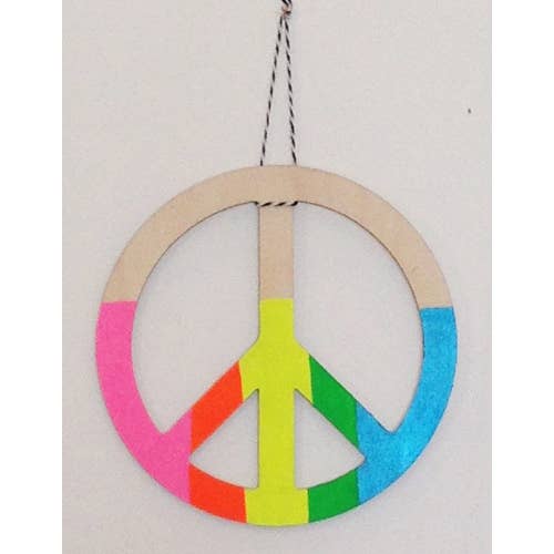 peace sign wall charm